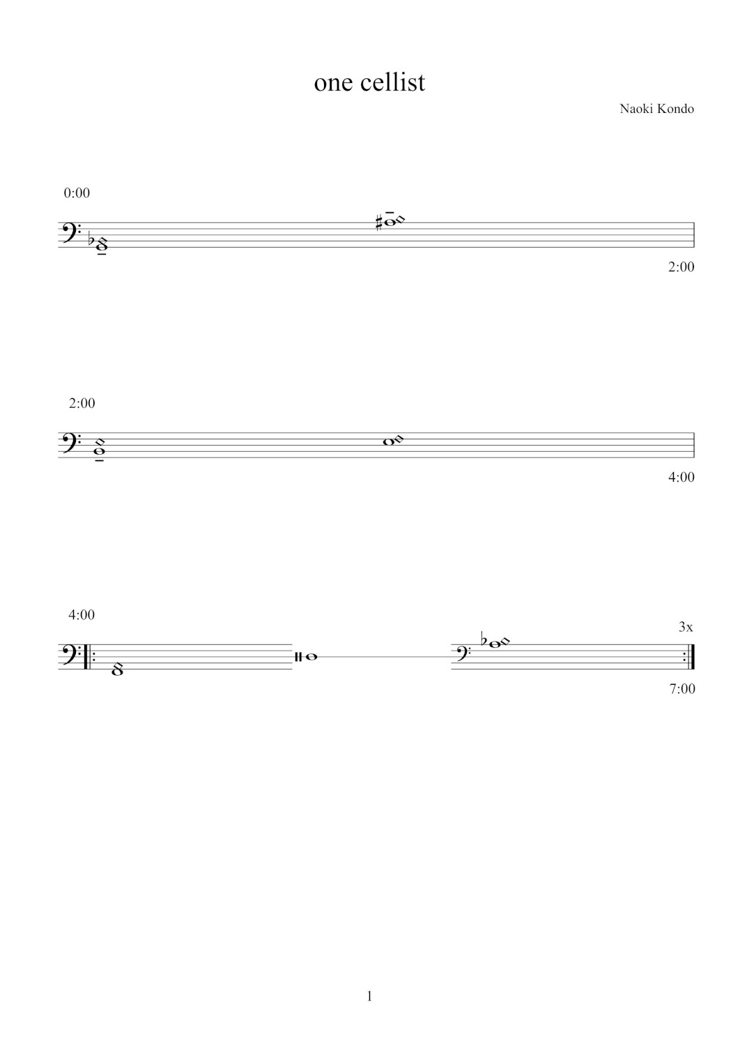 page 1 of score